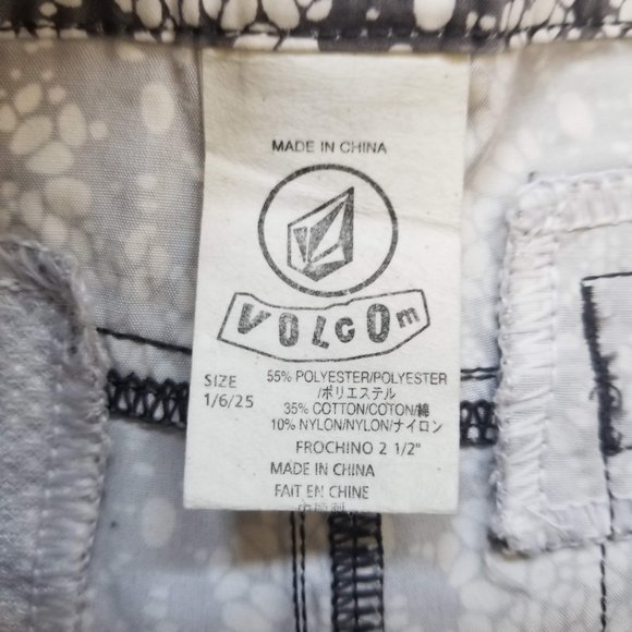Volcom Black and White Floral Lace Shorts - Picture 2 of 6